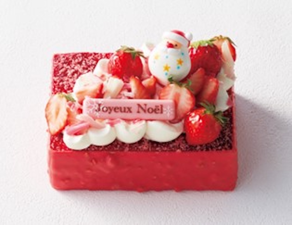 「ラル奥沢」の「X’mas苺とホワイトチョコレートのオペラ」5,400円