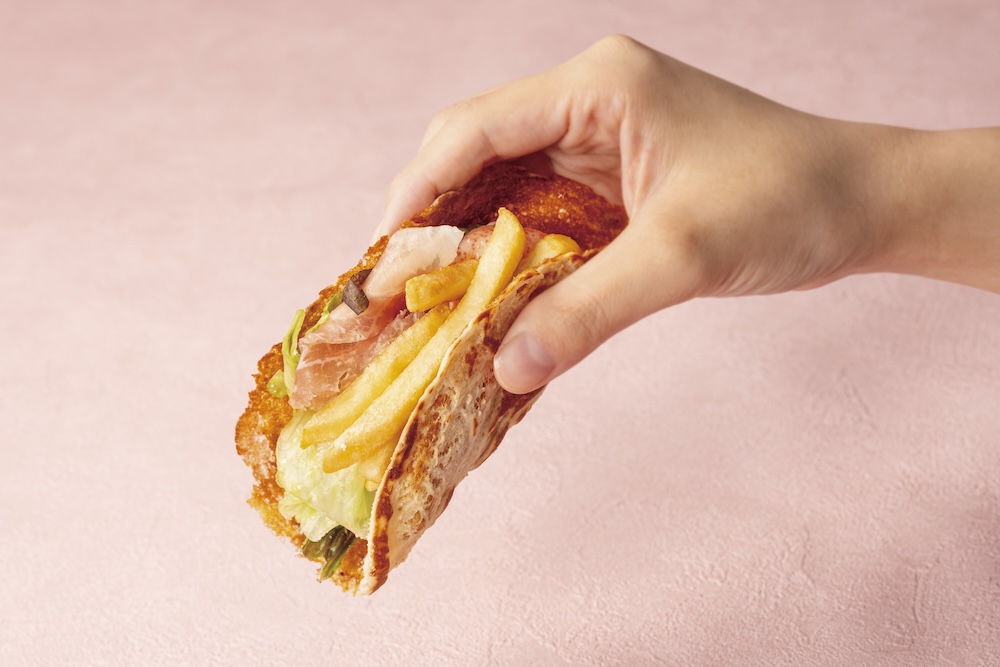 「クリスピークレープ」メニューのトッピングイメージ