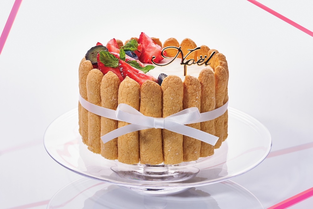 「BONBONS DE K」のGINZA SIX限定・50台限定「ガトー ド ノエル シャルロット ショコラフランボワーズ」税込み5,500円