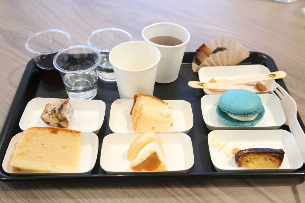 試食用のスイーツ各種のイメージ