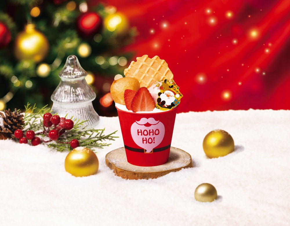 11月28日〜12月25日に展開される「いちごのショートケーキパフェ」530円