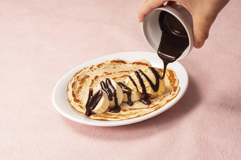 「クリスピークレープ」メニューのトッピングイメージ