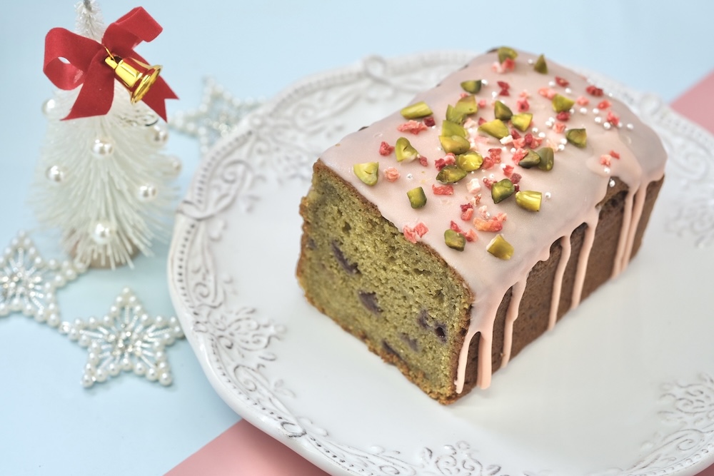 グルテンフリー・洋酒不使用「ウィンターピスタチオパウンドケーキ」3,488円