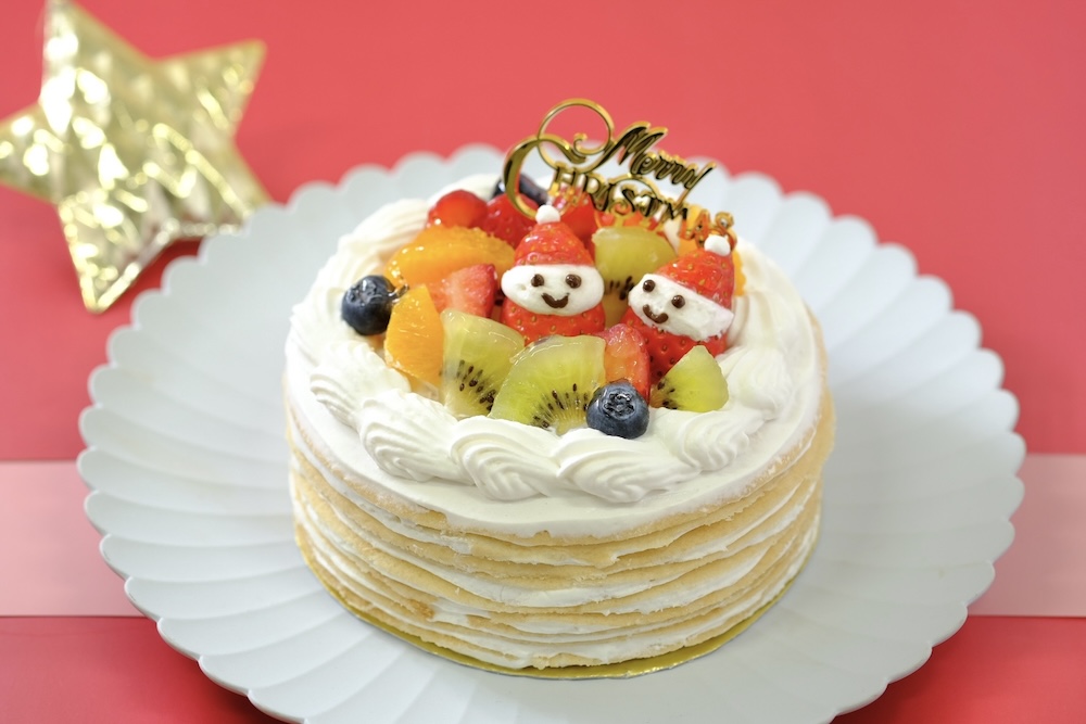 グルテンフリー・洋酒不使用「サンタさんのミルクレープ グルテンフリー」6,459円