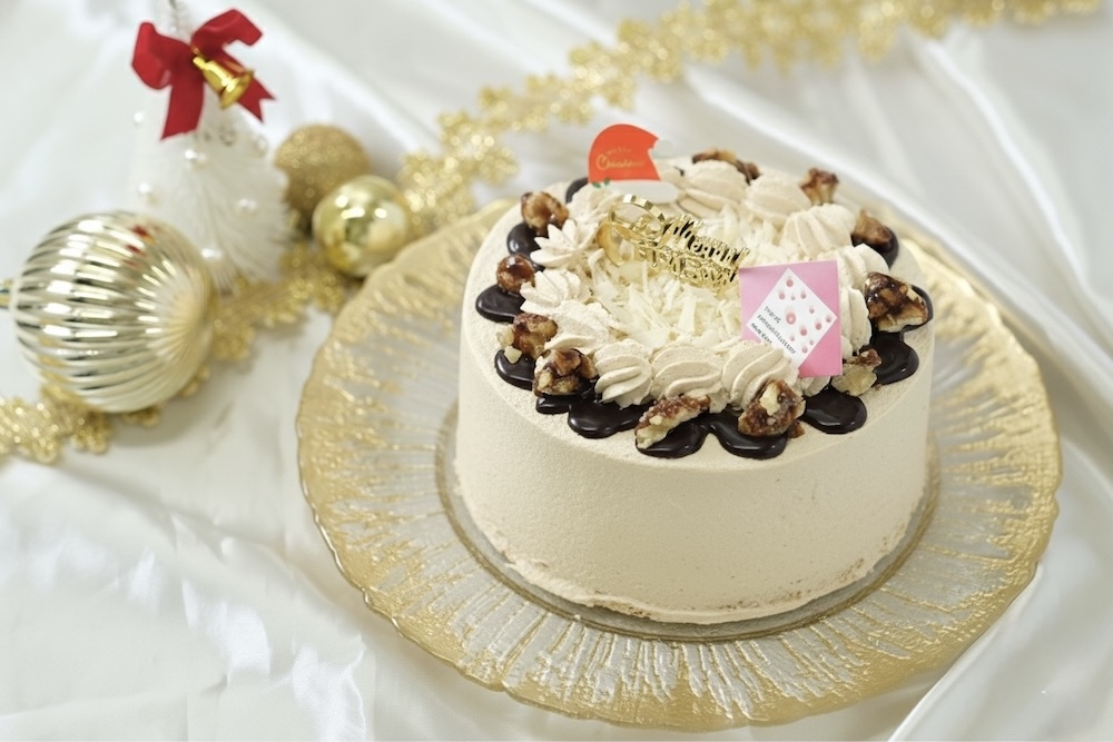 洋酒不使用・グルテンフリー「クリスマスリースミルクレープ」5,379円（配送対応）