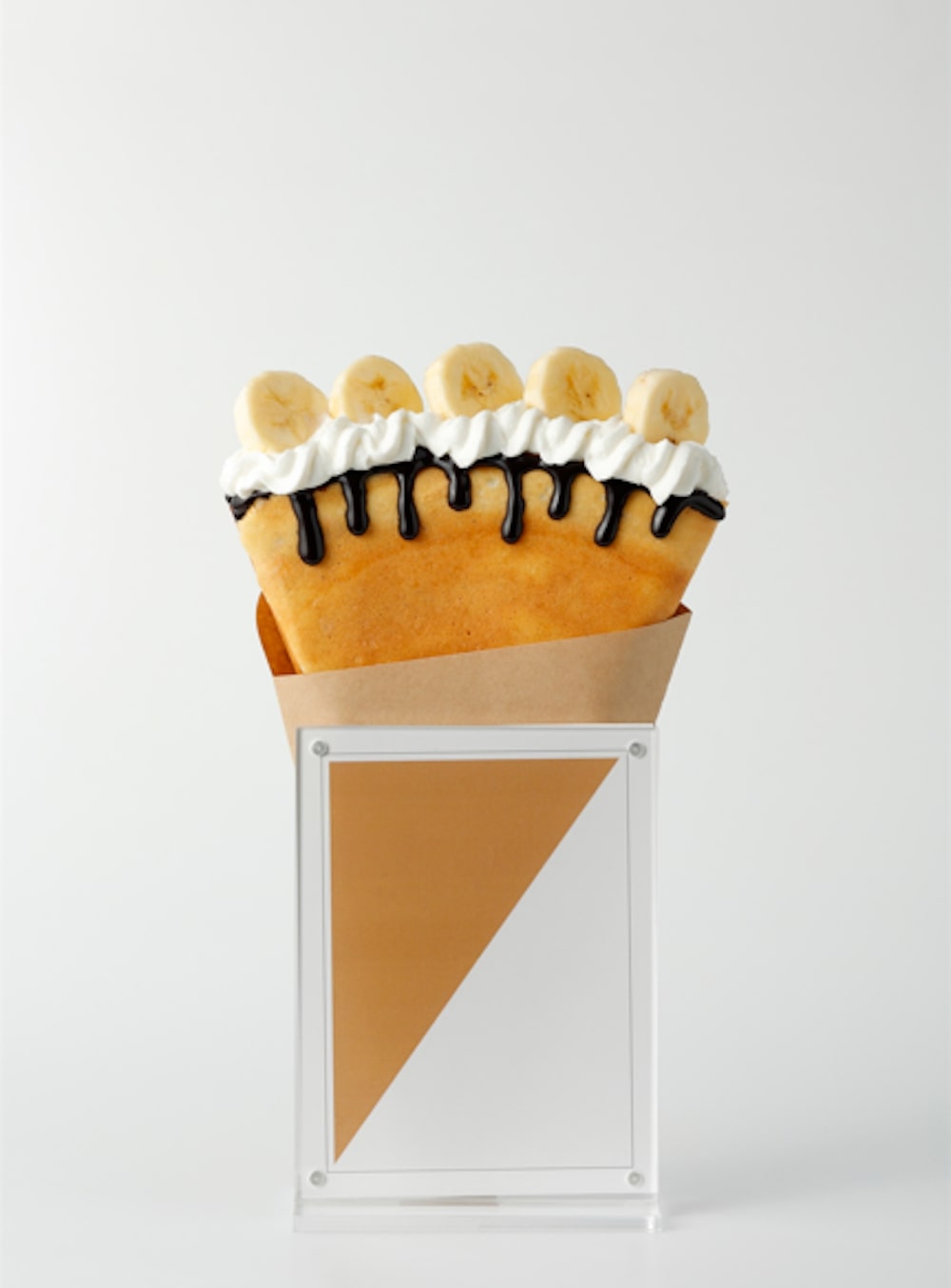 兵庫県神戸市の「名谷グーテ」で販売される「クリスピークレープ（バナナ＆チョコ）」税込み840円