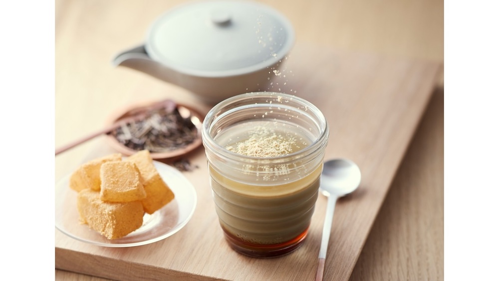 「わらび餠とほうじ茶のプリン」イメージ
