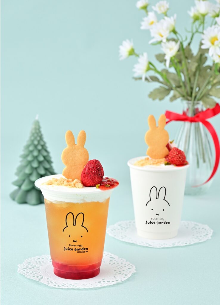 「フラワーミッフィー ストロベリーケーキドリンク」イメージ