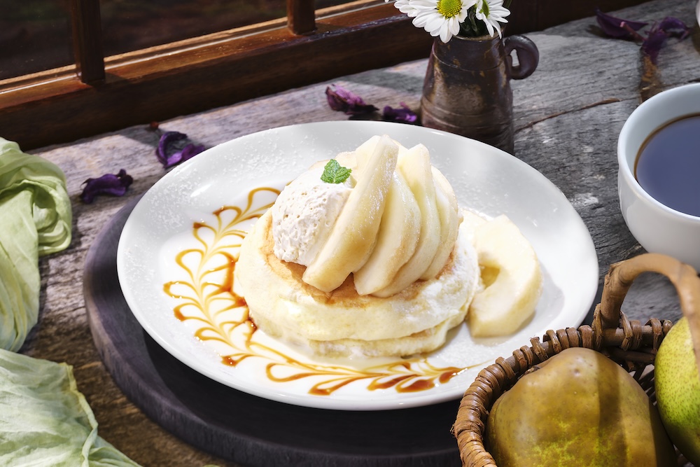 「ラ・フランスのリコッタパンケーキ」イメージ