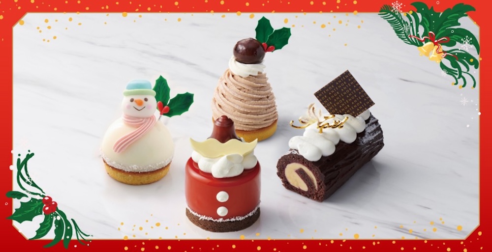 アンテノールが展開する2025年クリスマス向けのミニサイズケーキ