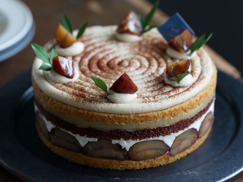 「和栗のメイプルショートケーキ」ピース・税込み880円〜