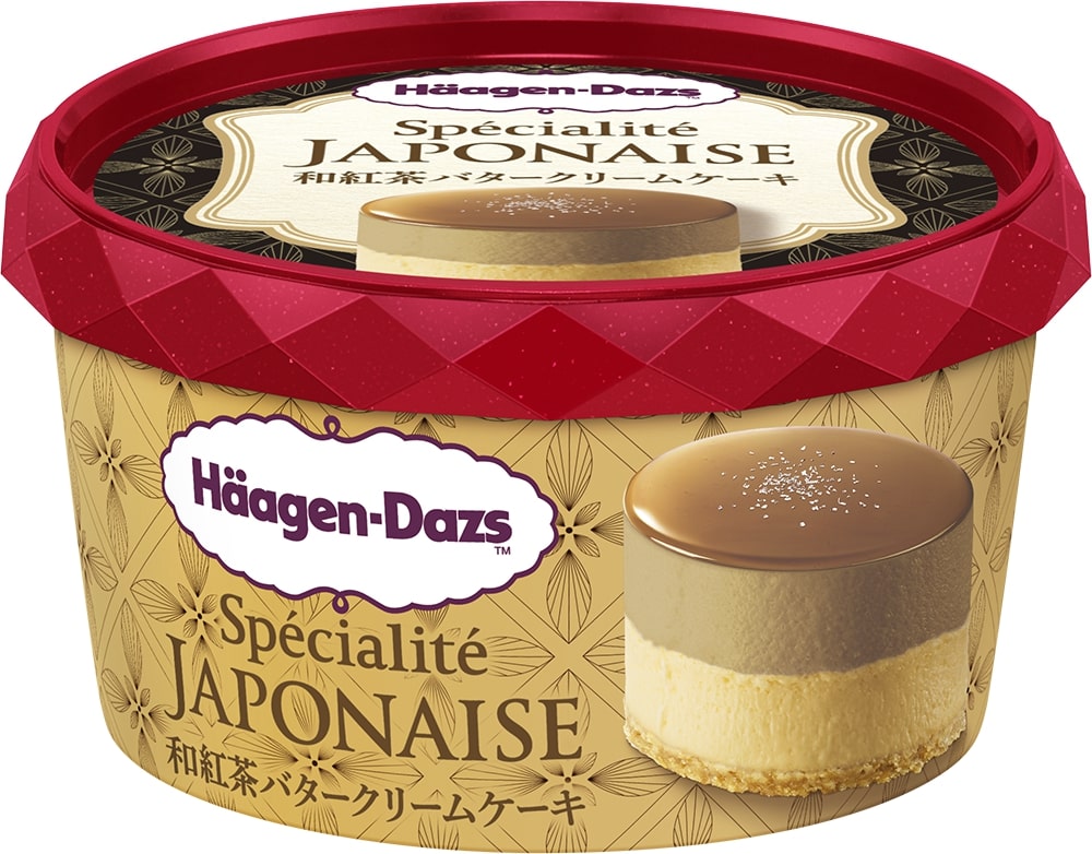 セブン-イレブン限定「ハーゲンダッツ スペシャリテジャポネ 和紅茶バタークリームケーキ」
