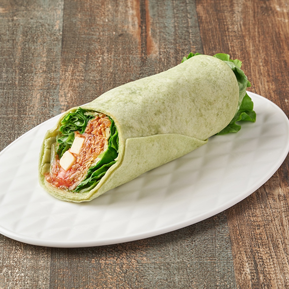 「植物生まれのチリミートのサラダラップ」税込み398円