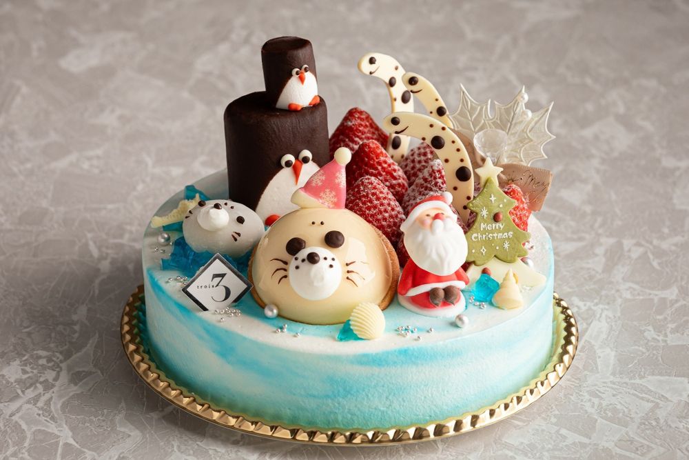 50台限定の「イチゴ・ド・ノエル ガトーシャンティ～マリンワールド海の中道～」税込み8,000円（ペーパーバック代含む）