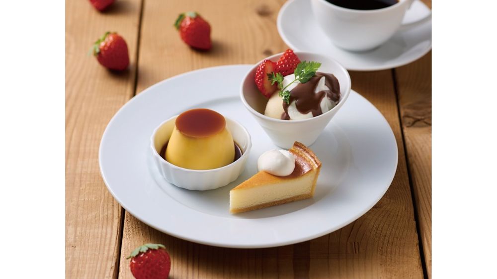 「期間限定デザートプレートとお飲物」税込み1,430円