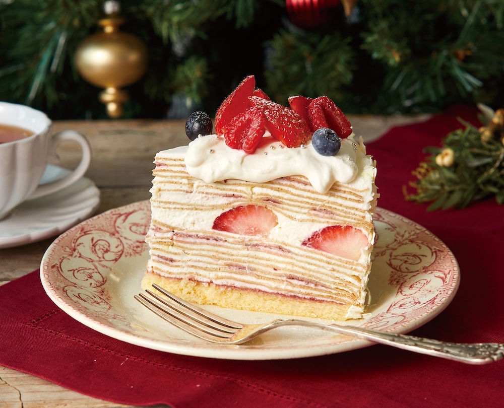 「ベリーとマスカルポーネのクリスマスミルクレープ」イメージ