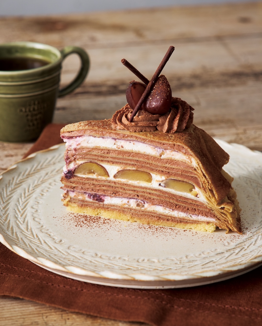 「マロンとチョコレートクリームのミルクレープ」イメージ