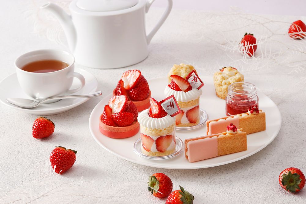 「ストロベリー・ホワイトチョコレート アフタヌーンティー(Strawberry × White Chocolate Afternoon Tea)」イメージ