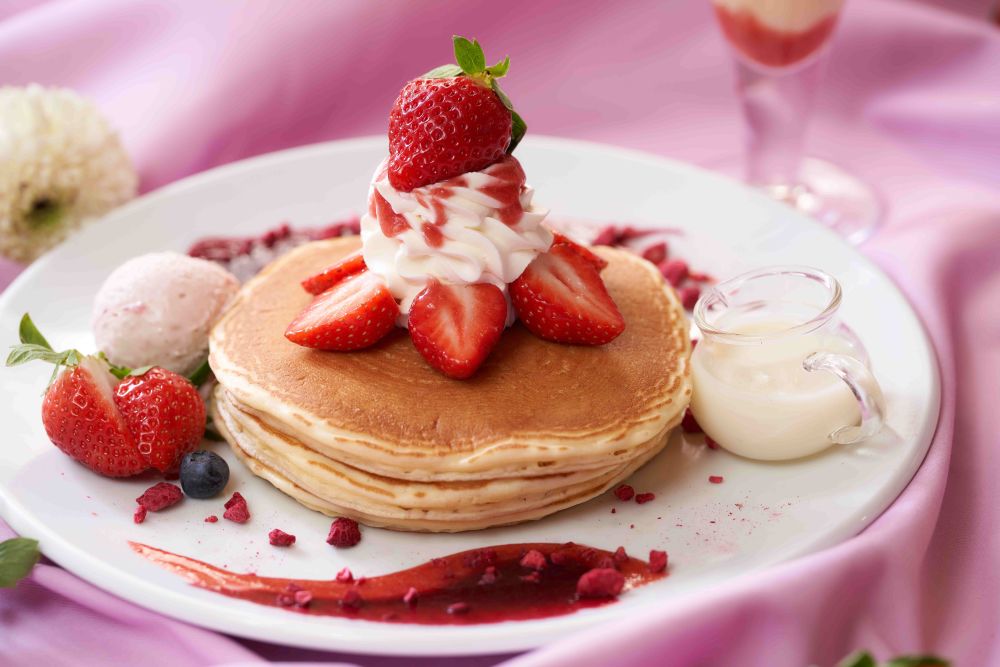 「あまおう苺のパンケーキ」税込み2,200円