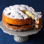 「ブルーベリー・ヴィクトリアセット　ロイヤルミルクティ付」イメージ