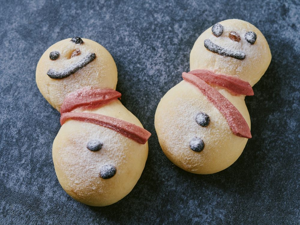 「雪だるまブレッド」1個・税込み350円