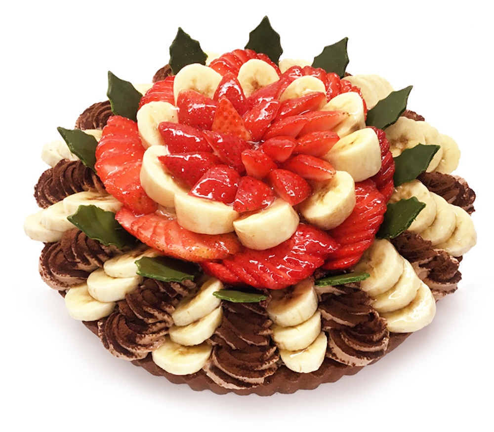 「いちごとバナナのチョコケーキ」ピース・税込み1,200円