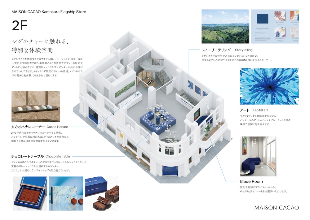 「メゾンカカオ本店」2階イメージ