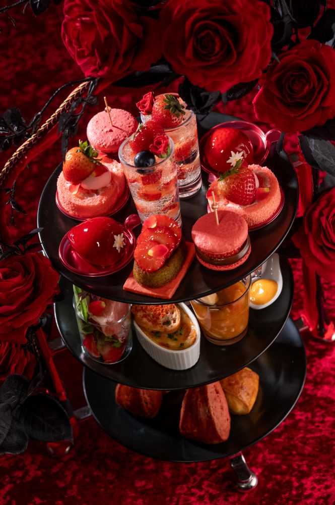 アフタヌーンティー「フレーズ・エ・ローズルージュ（Fraise et rose rouge）」イメージ