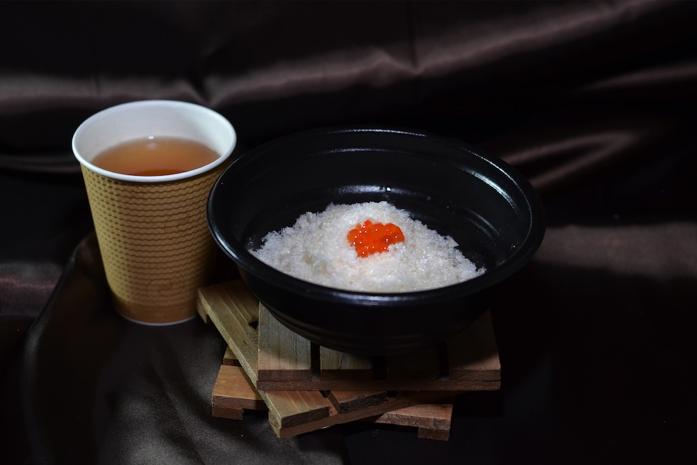 「竈（おくど）」の「雪解け茶漬」イメージ