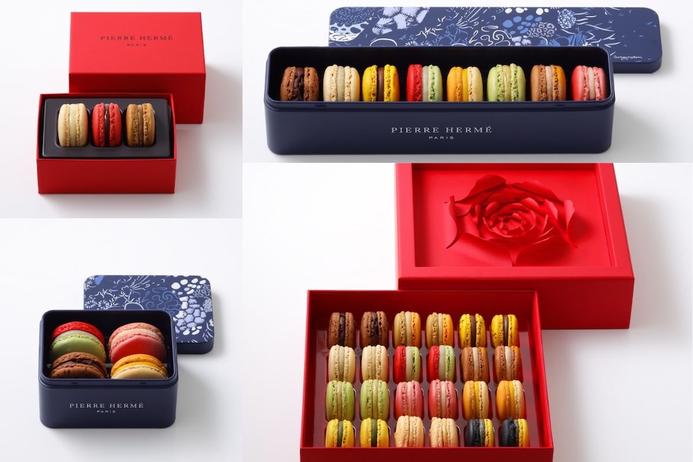 マカロン詰め合わせセットの各イメージ。2,160円〜