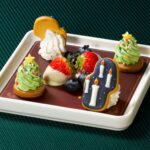 「バックロットカフェ」にて販売する「クリスマスアフタヌーンティー」税込み7,500円