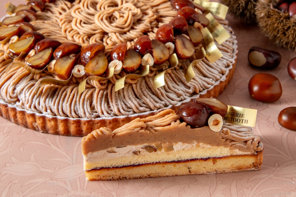 「タルトモンブラン」イートイン・税込み937円、テイクアウト・税込み921円