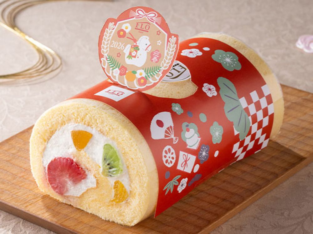 「迎春 フルーツロールケーキ」1本・税込み1,803円