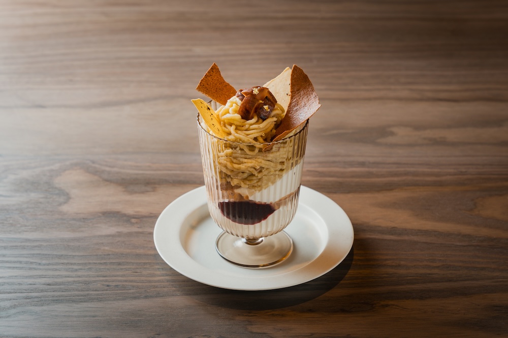 12月1日より販売される「PAYSAGE」の「クープミニョンマロン 〜和栗・茨城県〜」イメージ