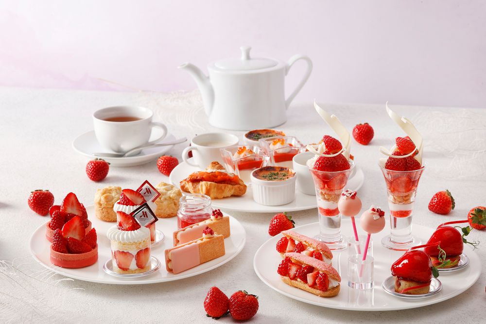 「ストロベリー・ホワイトチョコレート アフタヌーンティー（Strawberry × White Chocolate Afternoon Tea）」イメージ