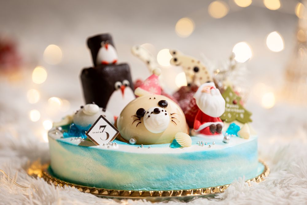 50台限定の「イチゴ・ド・ノエル ガトーシャンティ～マリンワールド海の中道～」税込み8,000円（ペーパーバック代含む）