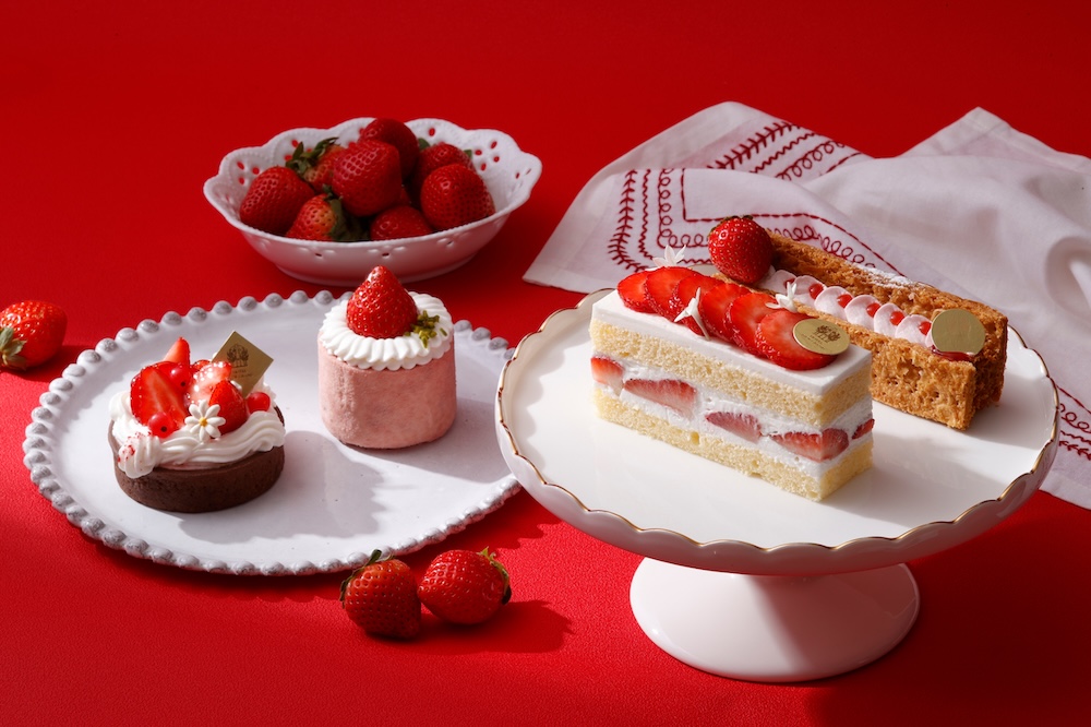 「苺フェア」ケーキ4種類のイメージ
