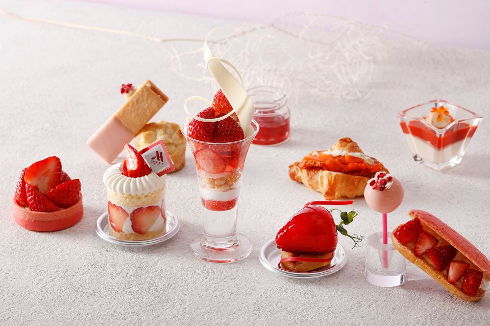 「ストロベリー・ホワイトチョコレート アフタヌーンティー（Strawberry × White Chocolate Afternoon Tea）」イメージ