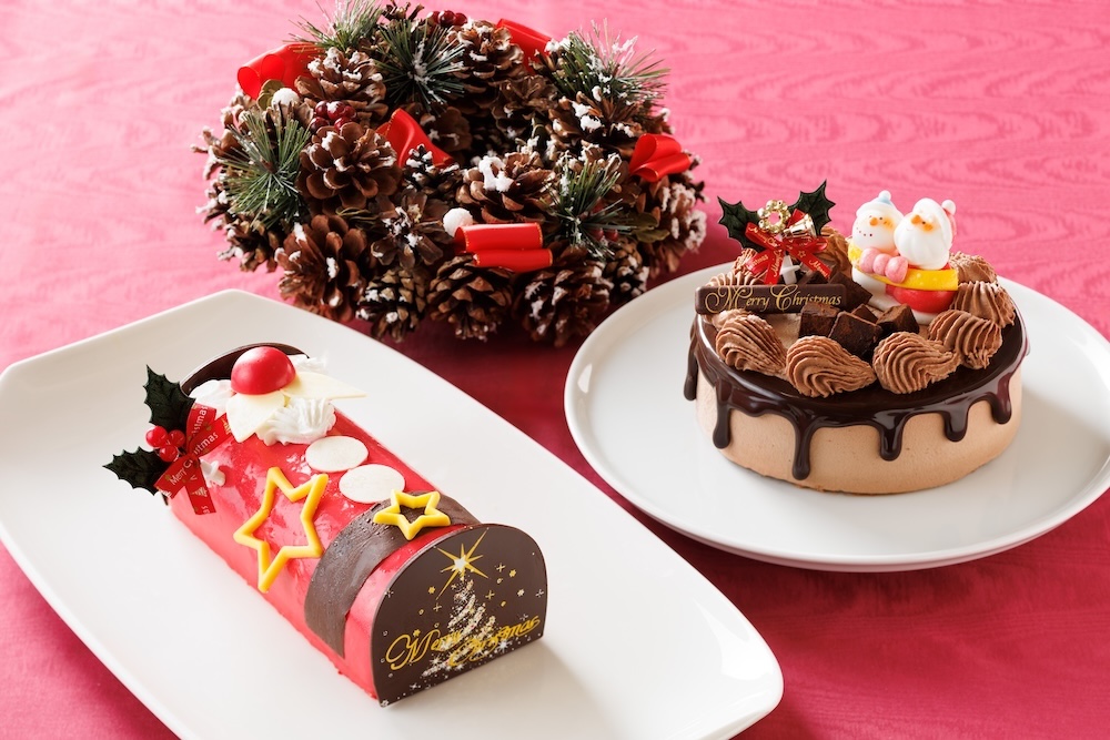ホテルニューオウミの2025年新作クリスマスケーキ2種のイメージ
