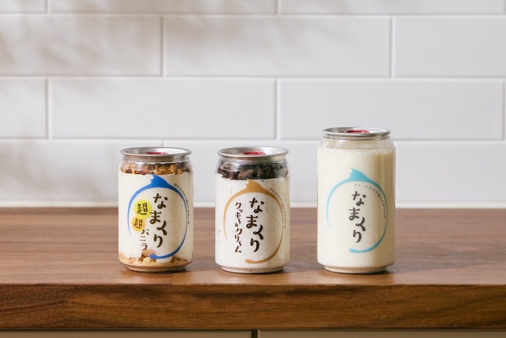 左から「超超バニラ」、「クッキー＆クリーム」、定番の「なまくり」