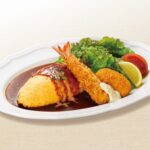 「ロイヤルオムライス with 天然海老フライ＆紅ずわい蟹のクリームコロッケ」税込み2,068円