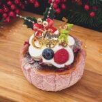 「クリスマスルビーバスクチーズケーキ」3,990円（送料含む）