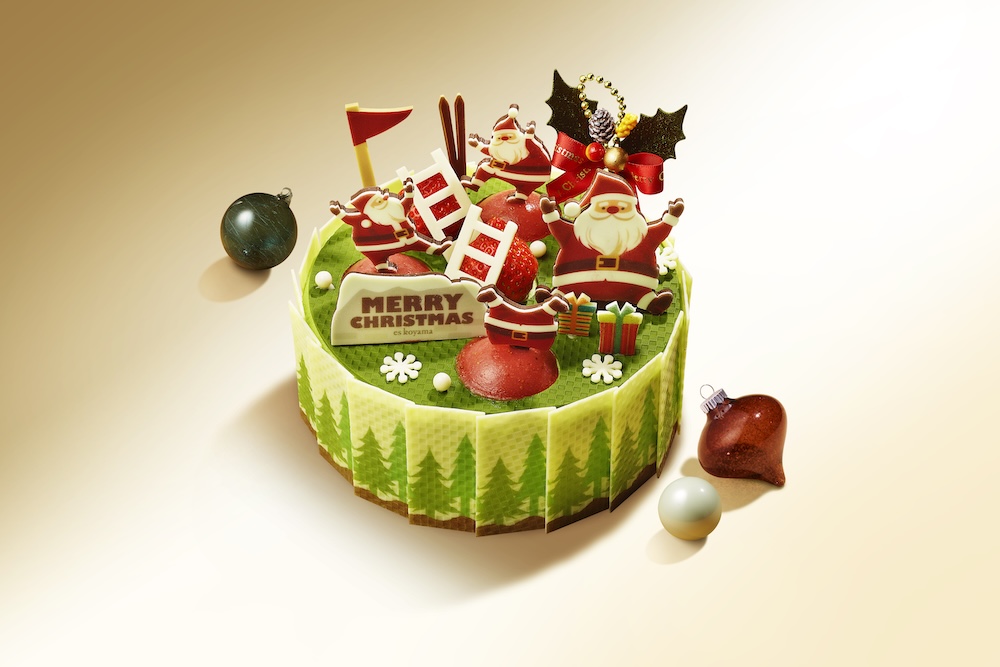 「抹茶と苺のショートケーキヌーヴォー（es koyamaプレミアム会員限定）」イメージ