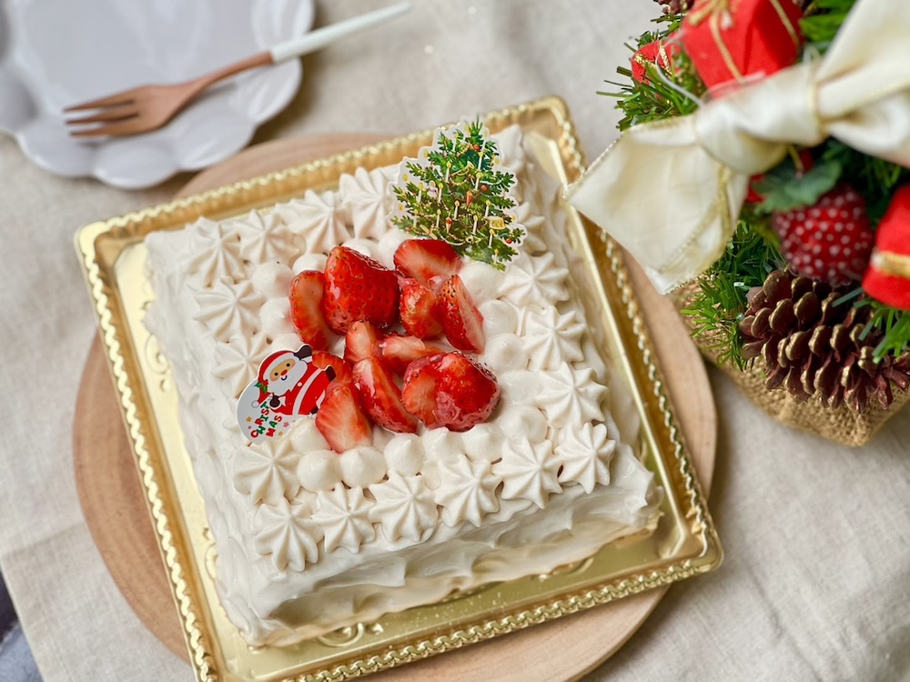 「農薬不使用米粉の苺とろふわケーキ 〜クリスマス限定〜」イメージ