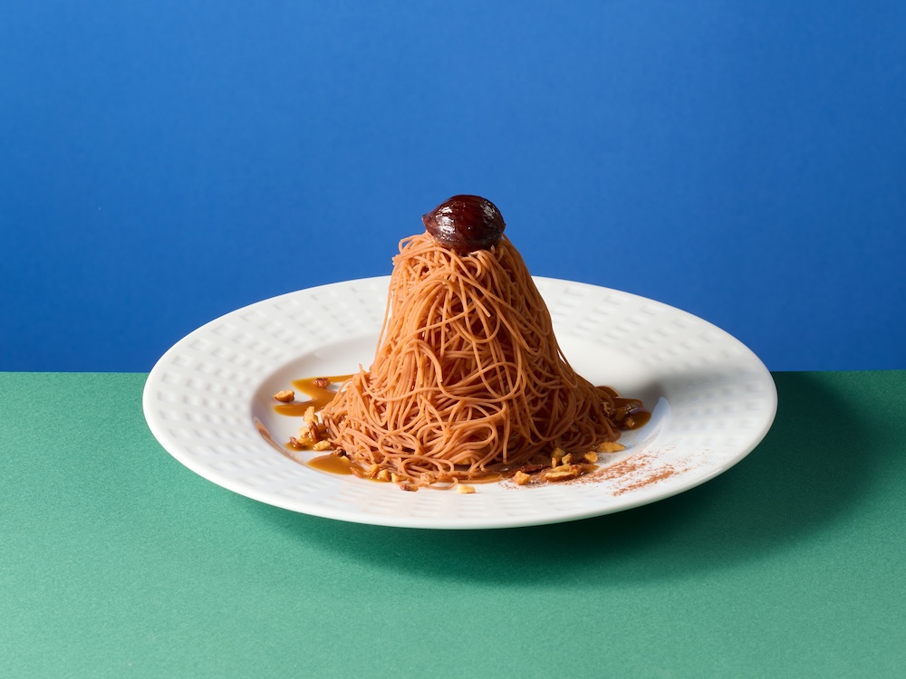 グランドメニュー「イタリア栗のしぼりたてモンブラン」税込み759円