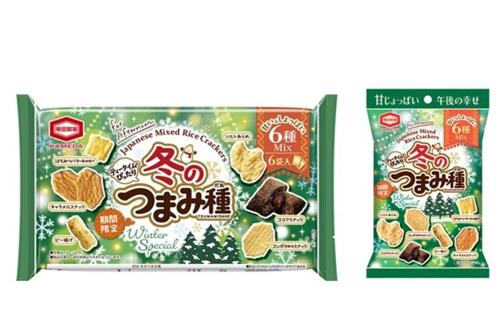 冬のおやつはこれで決まり! 『冬のつまみ種』期間限定発売 甘いも、しょっぱいも1袋で楽しめる 冬だけの特別な“つまみ種”