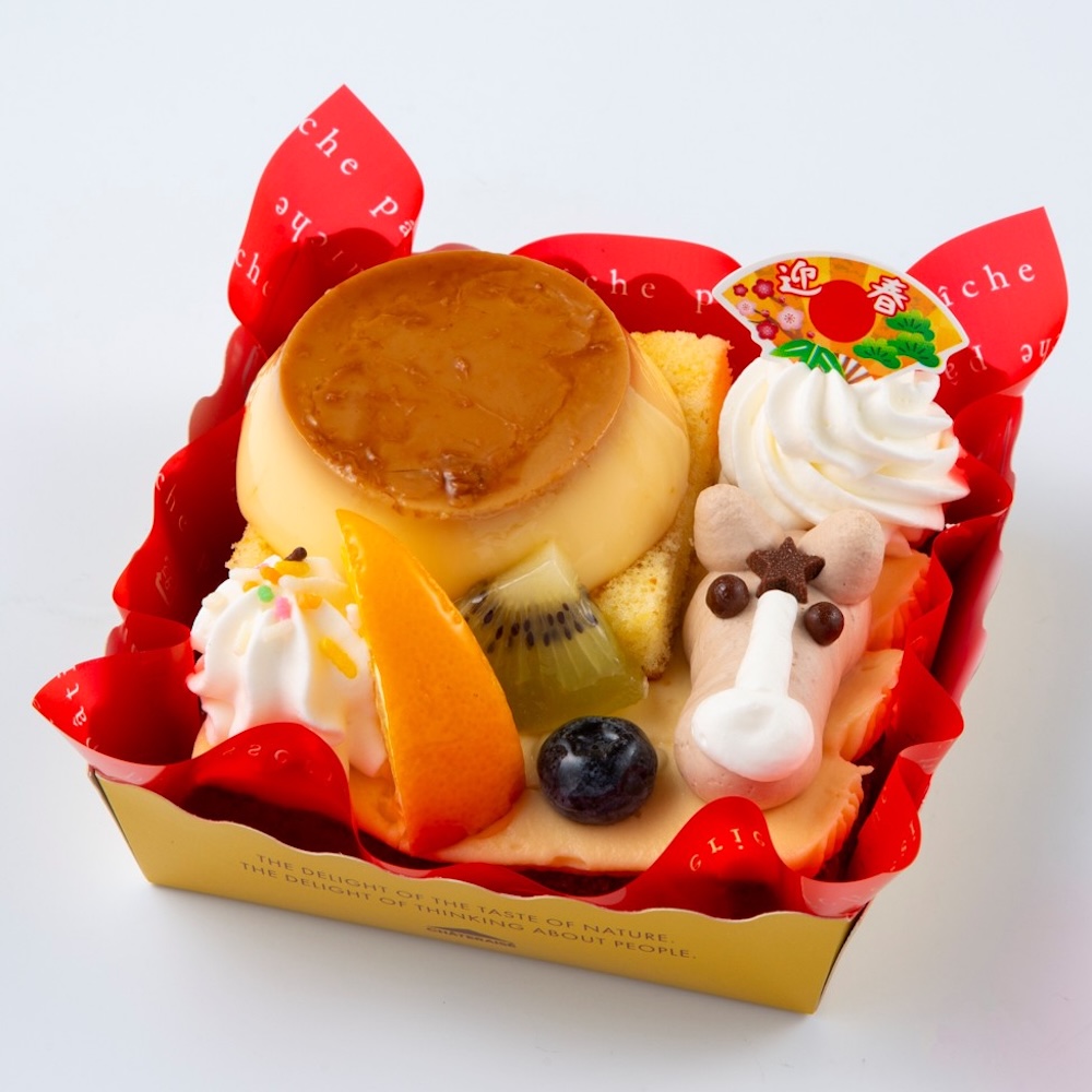 「かわいい干支のプリンアラモード」税込み570円