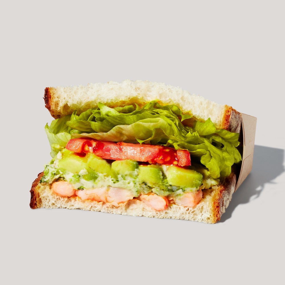 「えびアボカド 石窯カンパーニュサンド」税込み640円