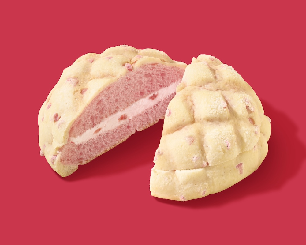 2026年1月6日より発売される「つぶつぶいちごミルクメロンパン」税込み178円