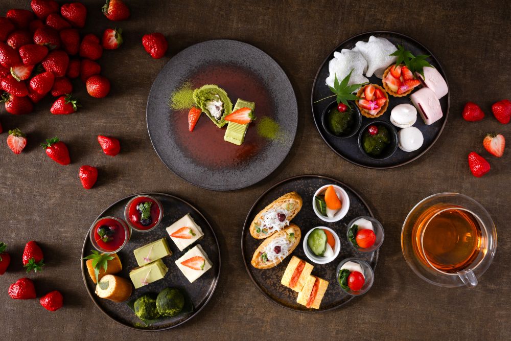 「いちご×ショコラ」アフタヌーンティーの前半イメージ